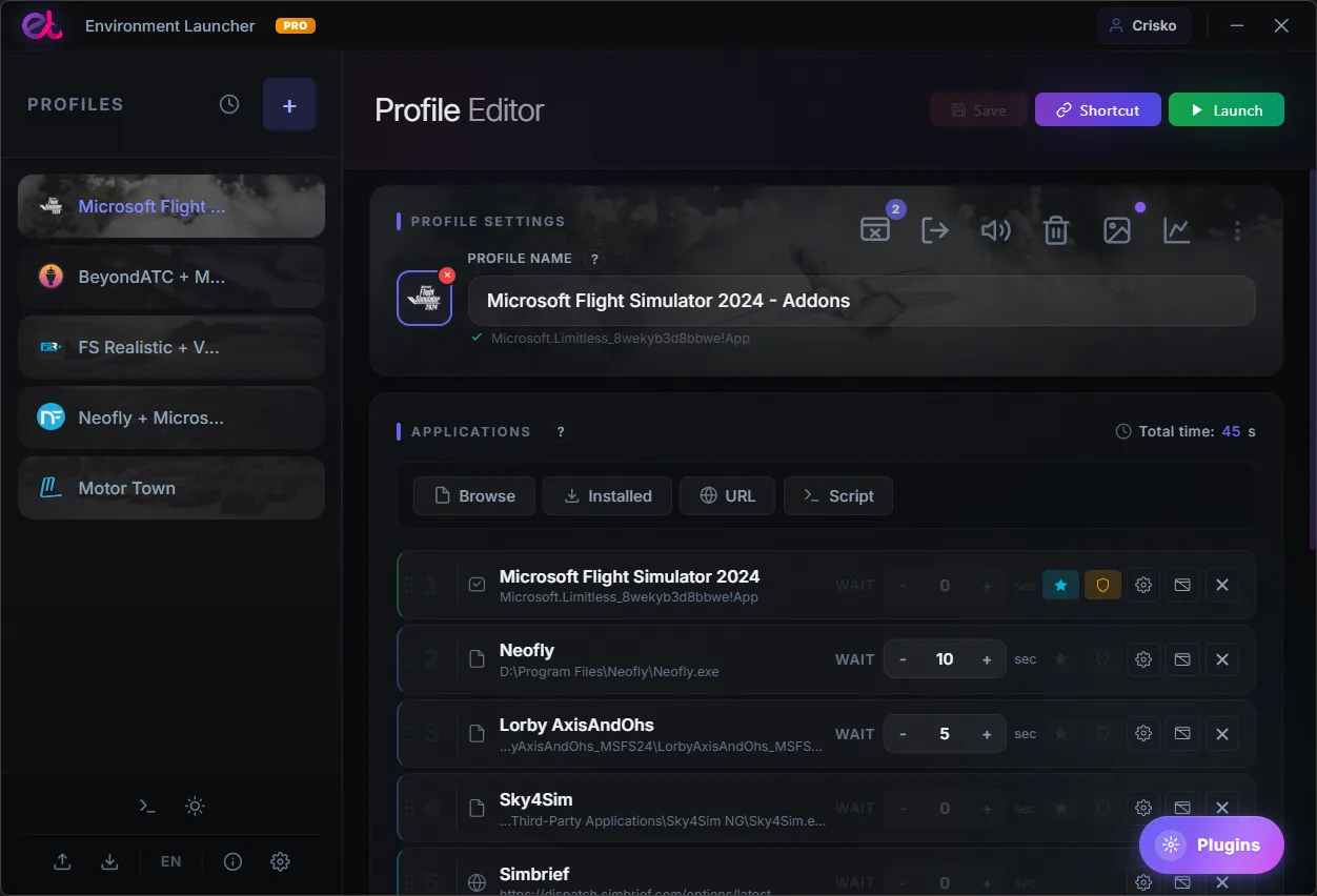 Environment Launcher